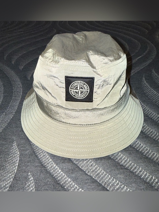 Stone Island Other - Stone Island Reflective Nylon Metal Bucket Hat Grey